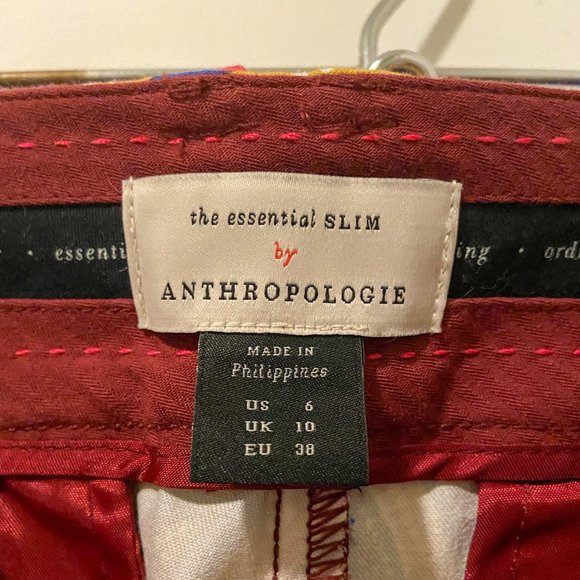 NWT Anthropologie Psychedelic Slim Trousers - Picture 5 of 6